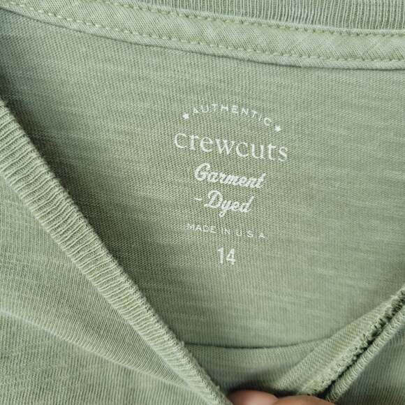 Crewcuts Boy's Basic Long Sleeve Acid Wash 14 - Picture 3 of 3